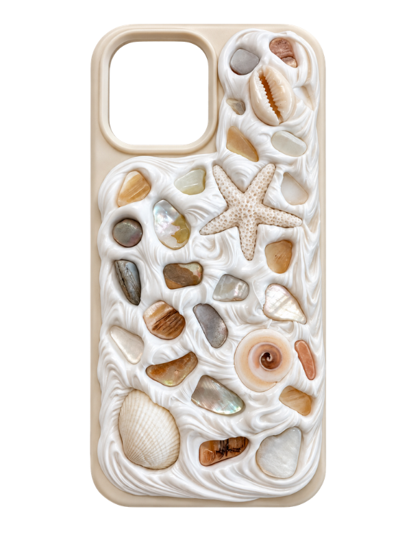 Coastal Handmade Shell iPhone 15 Phone Case