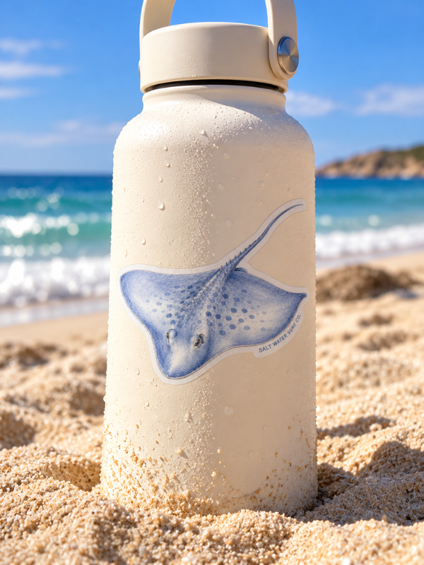 Salt Water Surf Co Vinyl Sticker Stingray