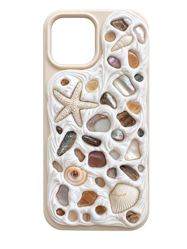 Coastal Handmade Shell iPhone 14 Phone Case