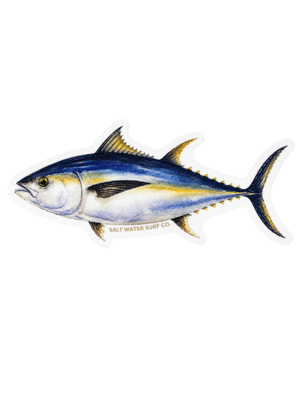Salt Water Surf Co Vinyl Sticker Tuna