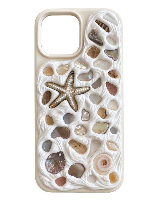 Coastal Handmade Shell iPhone 14 Phone Case