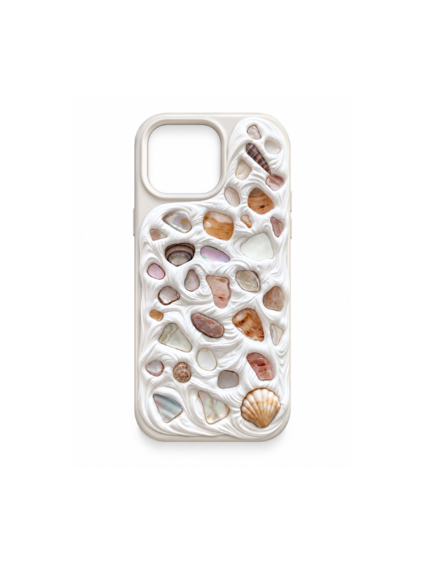 Coastal Handmade Shell iPhone 15 Phone Case
