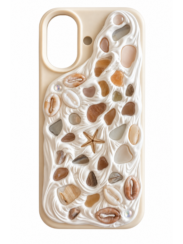 Coastal Handmade Shell iPhone 17 Phone Case