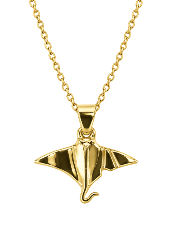 Golden Stingray Necklace