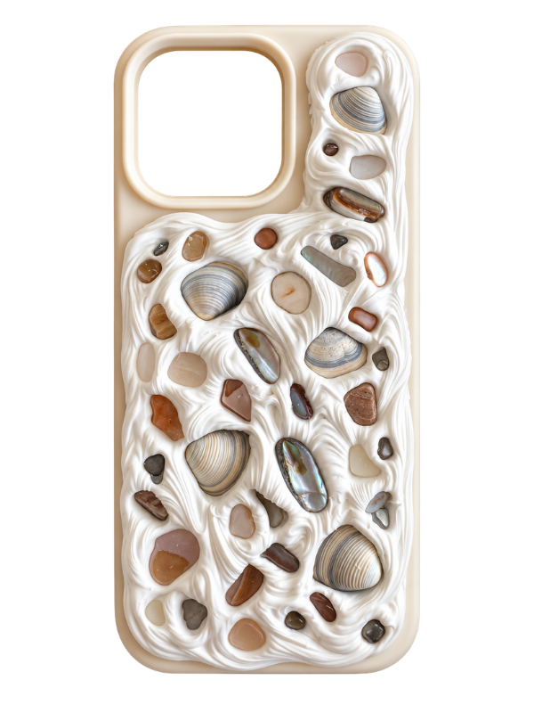 Coastal Handmade Shell iPhone 14 Pro Phone Case