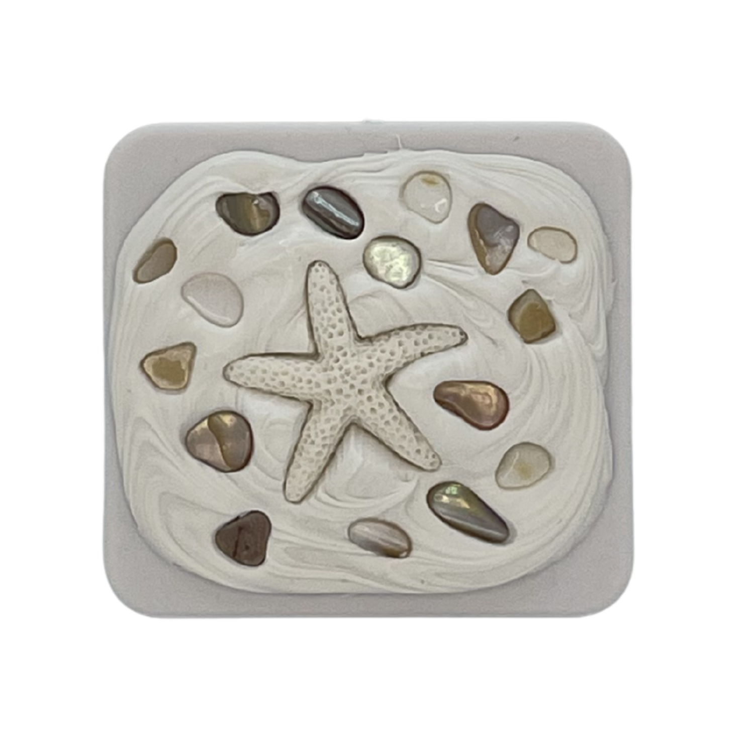 COASTAL HANDMADE SHELL COMPACT MIRROR