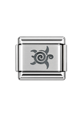 Tribal Sun Turtle Italian Bracelet Charm
