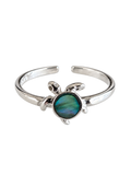 Ocean Turtle Paua Shell Toe Ring