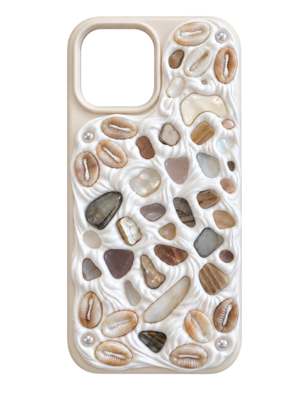 Coastal Handmade Shell iPhone 15 Phone Case