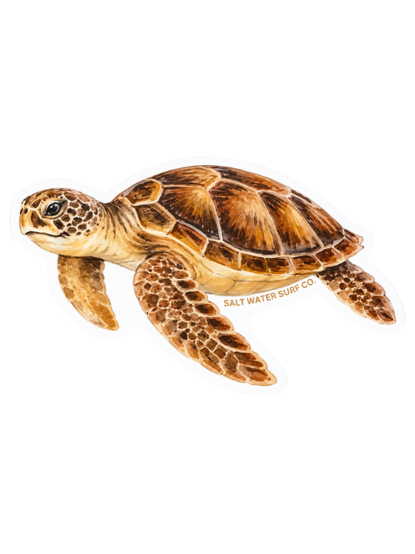 Salt Water Surf Co Vinyl Sticker Turtle