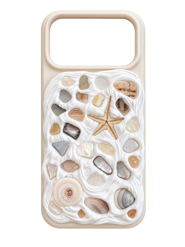 Coastal Handmade Shell iPhone 17 Pro Phone Case