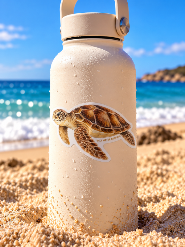 Salt Water Surf Co Vinyl Sticker Turtle