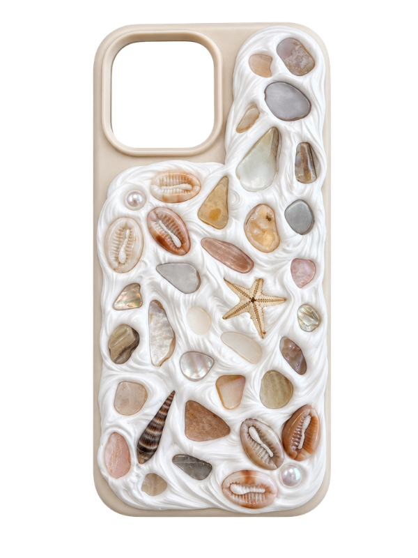 Coastal Handmade Shell iPhone 14 Pro Phone Case