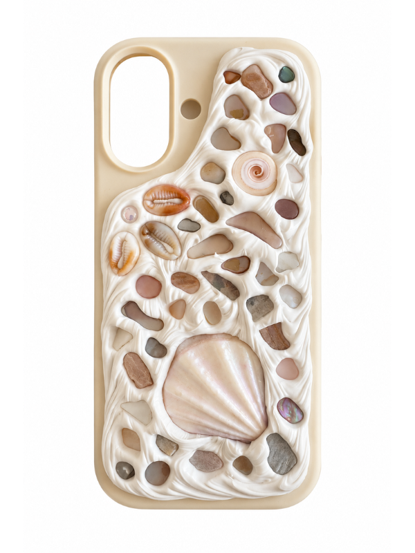 Coastal Handmade Shell iPhone 17 Phone Case
