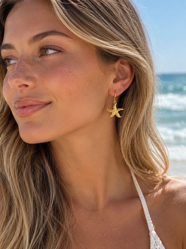 Gilded Sea Star Earrings