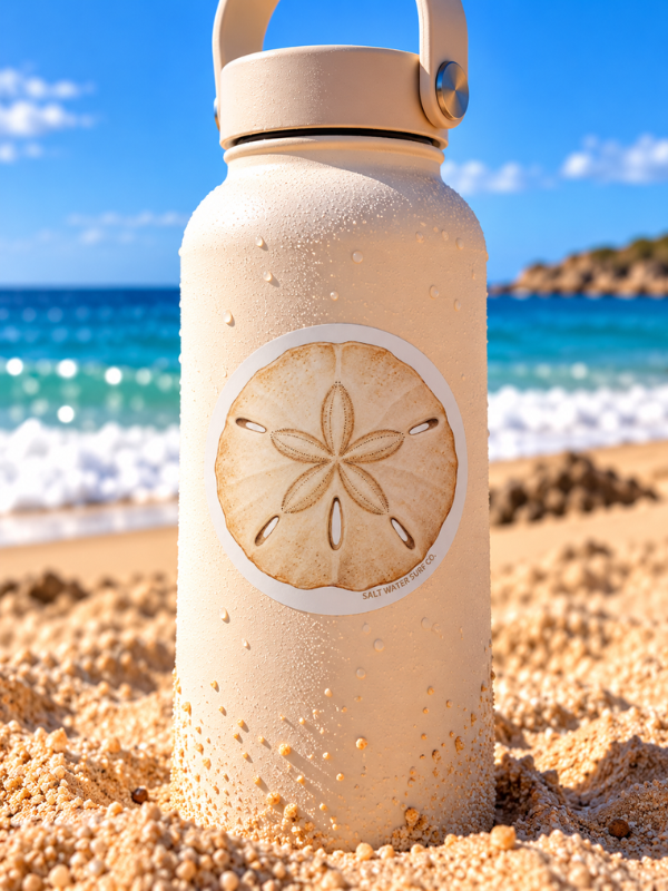 Salt Water Surf Co Vinyl Sticker Sand Dollar