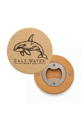 Orca Engraved Magnetic Wooden Bottle Opener