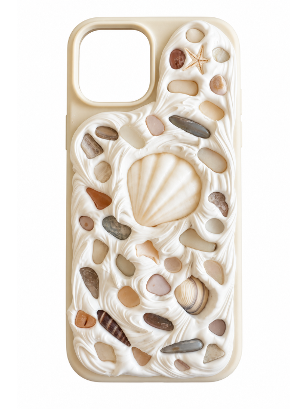 Coastal Handmade Shell iPhone 15 Phone Case