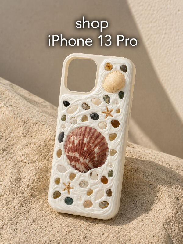 COASTAL HANDMADE SHELL IPHONE 13 PRO PHONE CASE