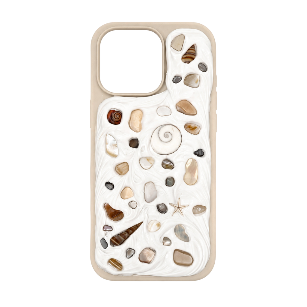 Coastal Handmade Shell iPhone 16 Pro Phone Case