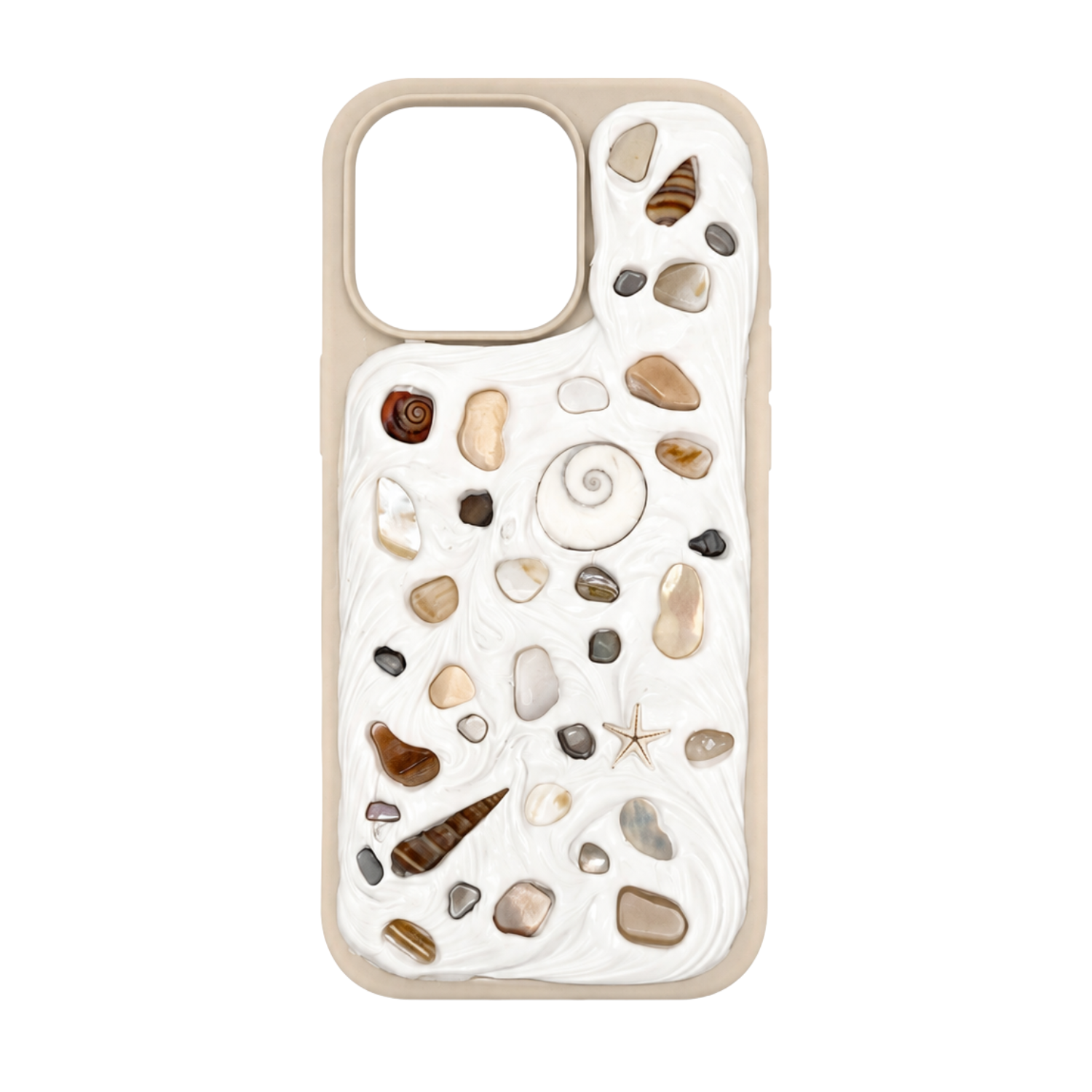 Coastal Handmade Shell iPhone 16 Pro Phone Case
