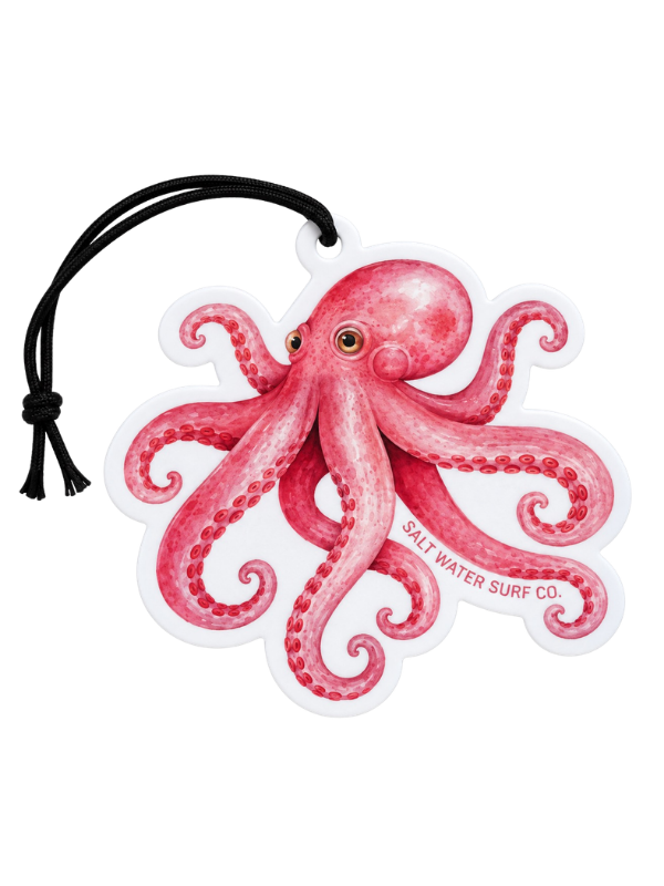 Salt Water Surf Co Car Freshener Octopus
