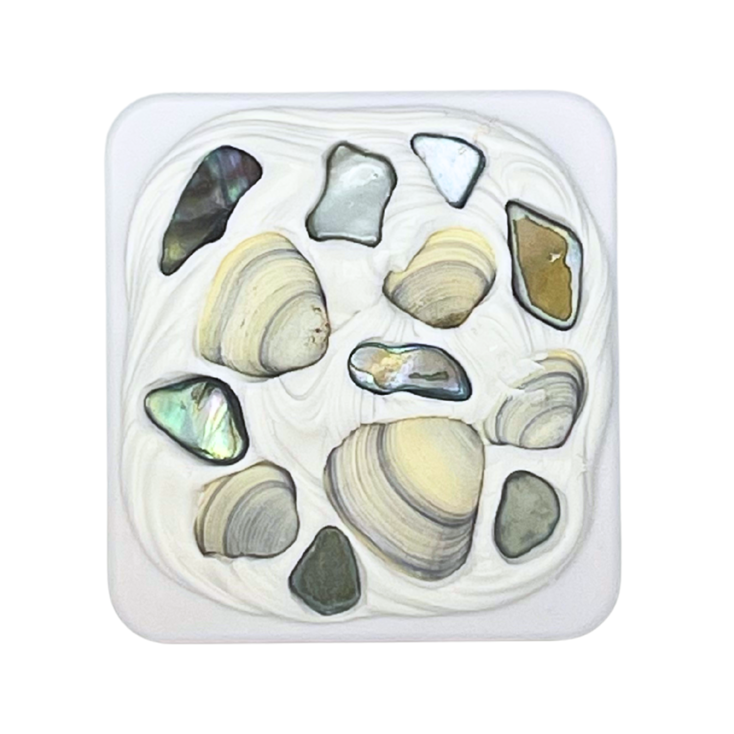 COASTAL HANDMADE SHELL COMPACT MIRROR