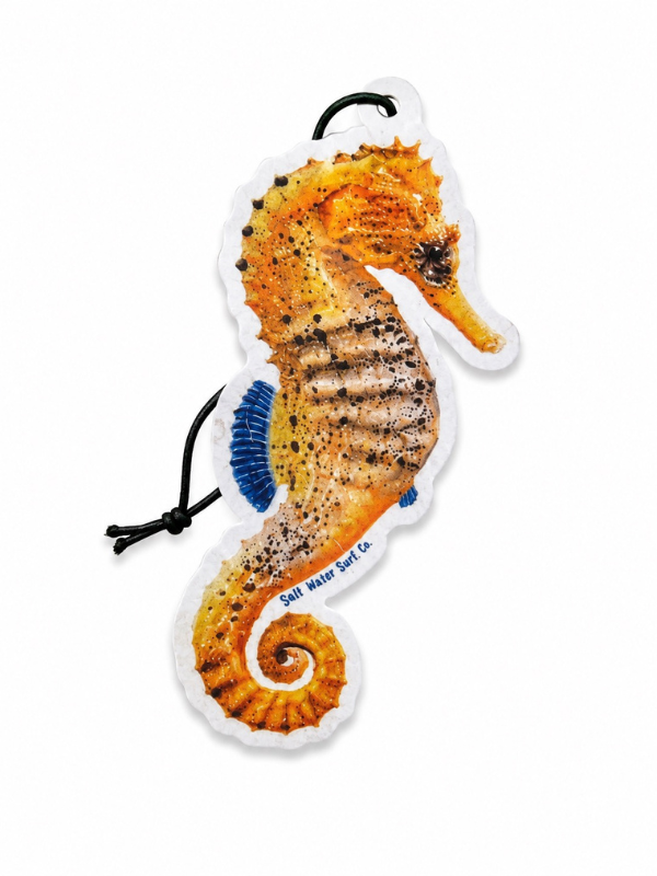 Salt Water Surf Co Car Freshener Seahorse