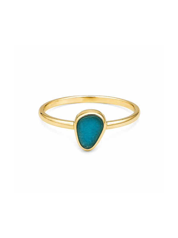 HANDMADE SEAGLASS SIGNET RING