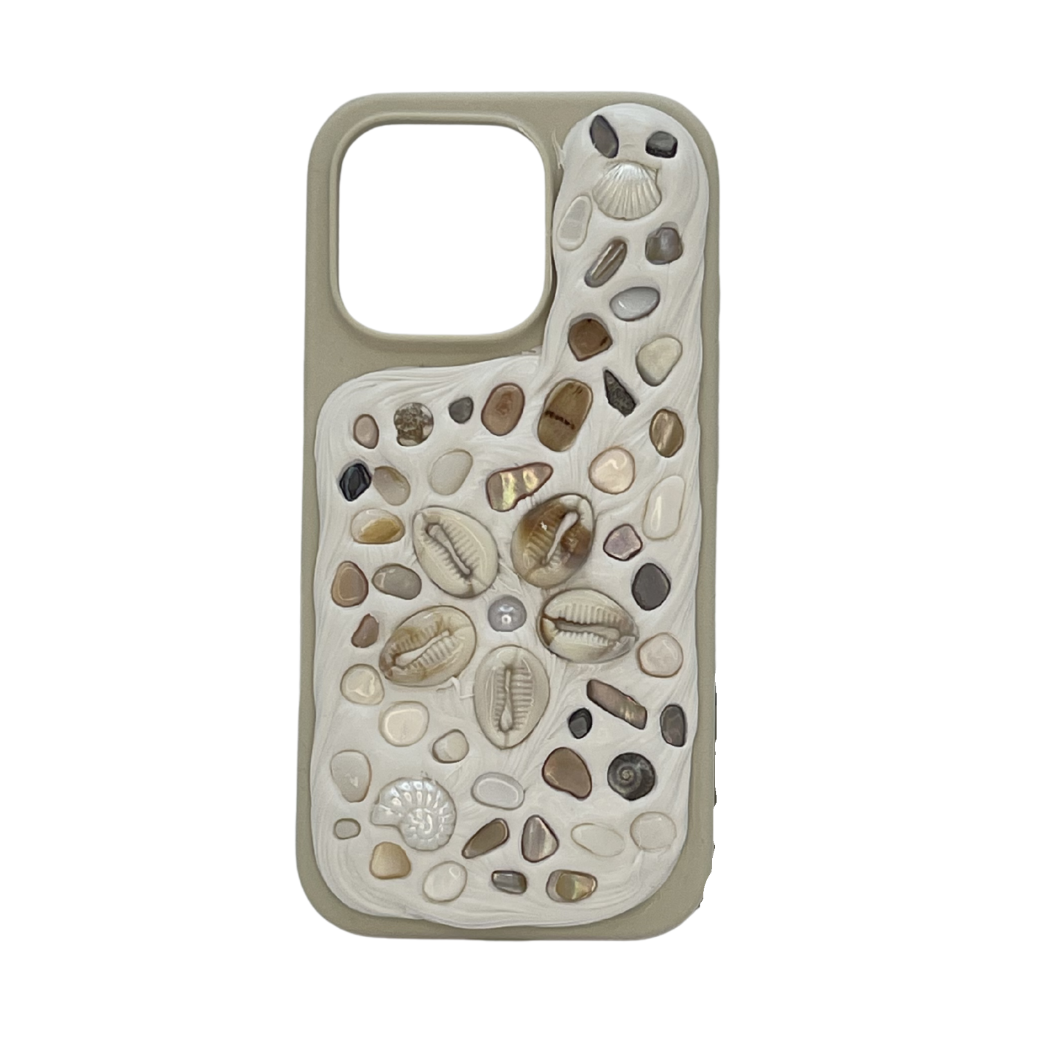 Coastal Handmade Shell iPhone 16 Pro Phone Case