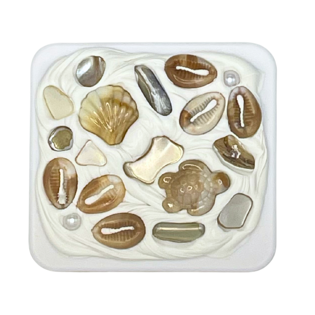 COASTAL HANDMADE SHELL COMPACT MIRROR