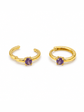 CLEARWATER INDIGO HUGGIE EARRING