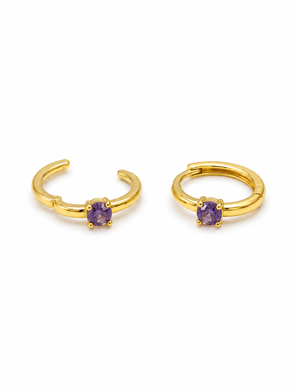 CLEARWATER INDIGO HUGGIE EARRING
