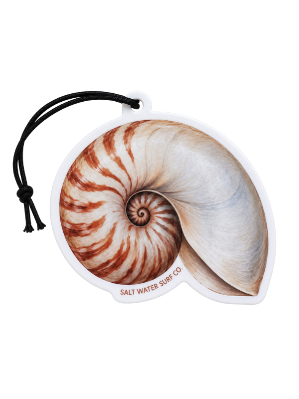 Salt Water Surf Co Car Freshener Nautilus
