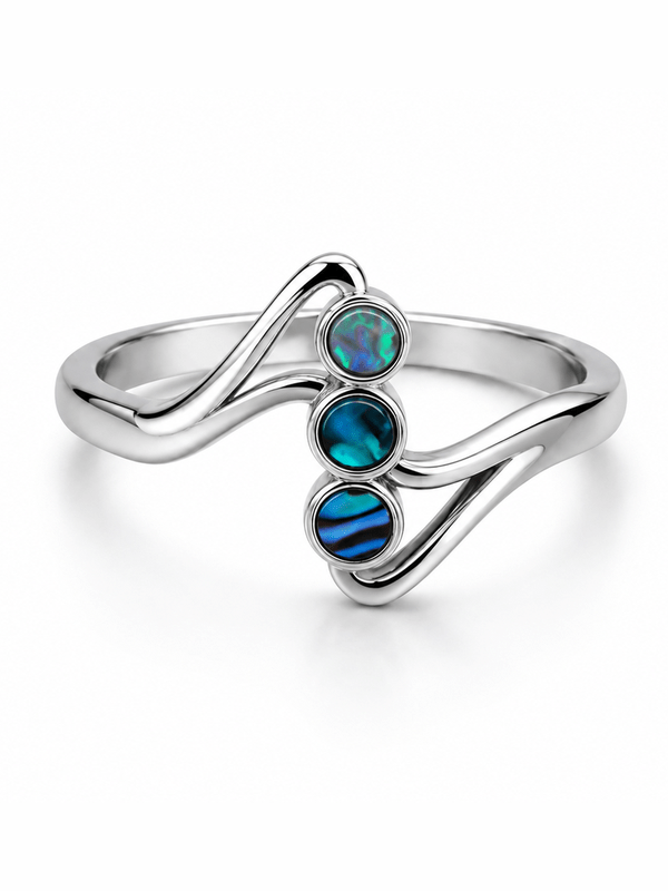 THREE TIDES ABALONE RING