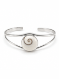 SHARK EYE SHELL CUFF BRACELET
