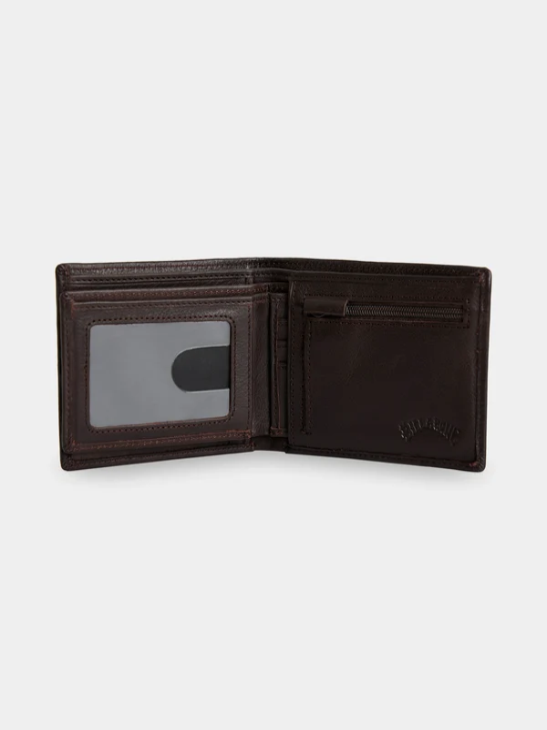 Billabong Mens Scope 2 In 1 Leather Wallet