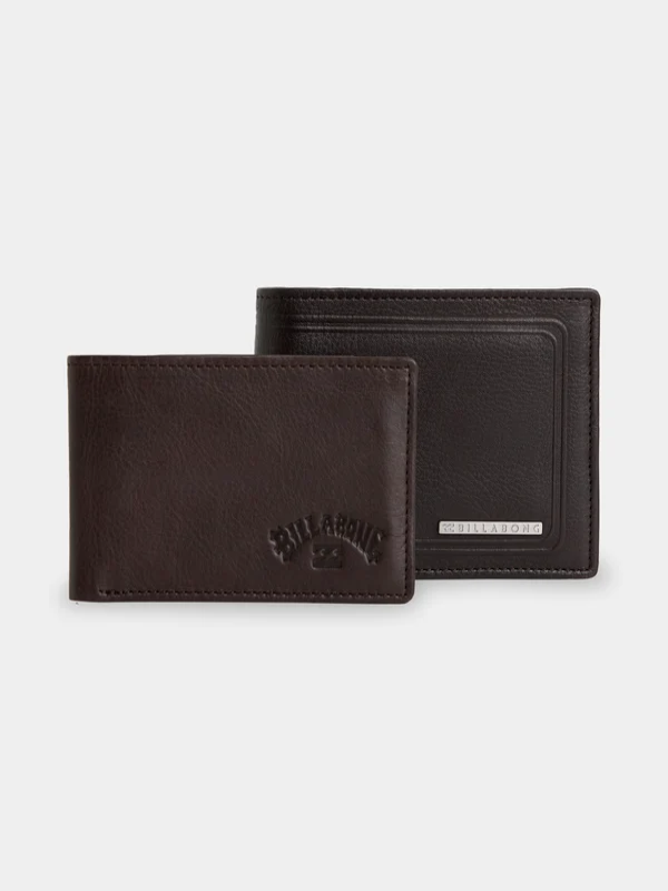 Billabong Mens Scope 2 In 1 Leather Wallet