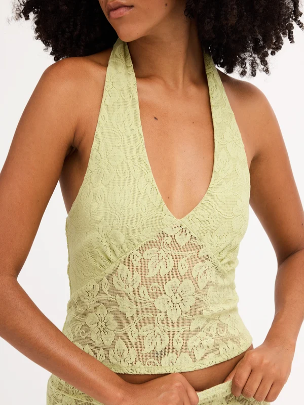 Billabong womens Paisley Lace Halter Top