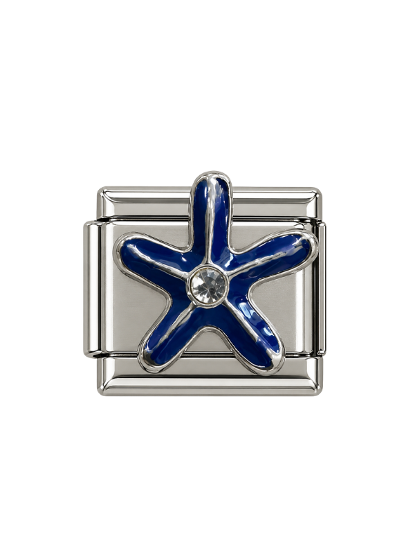 Blue Starfish Italian Bracelet Charm