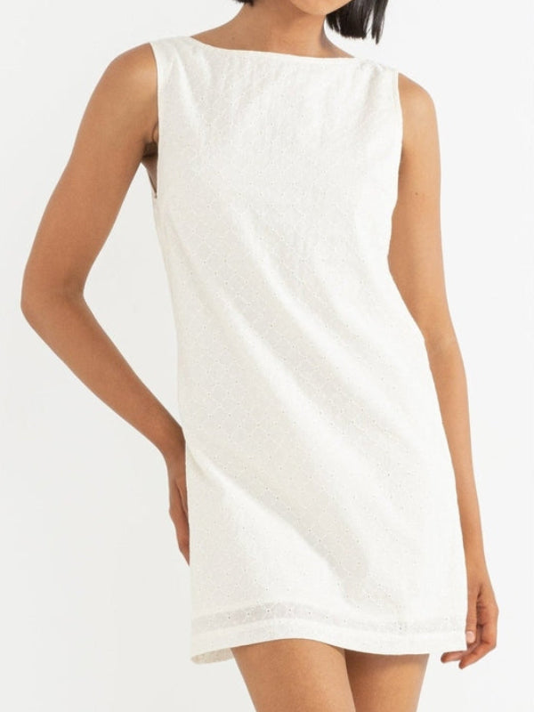 RHYTHM PORTO EYELET MINI DRESS