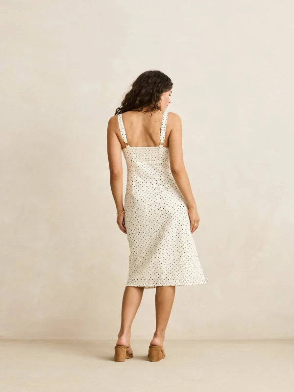 RHYTHM POLKA MIDI DRESS