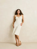 RHYTHM POLKA MIDI DRESS
