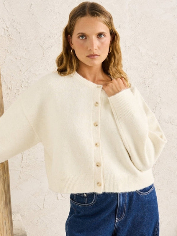 RHYTHM ESTELLE FLUFFY CARDIGAN