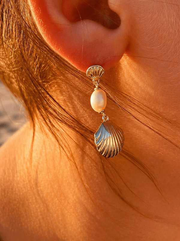COASTAL HEIRLOOM DROP STUD EARRINGS