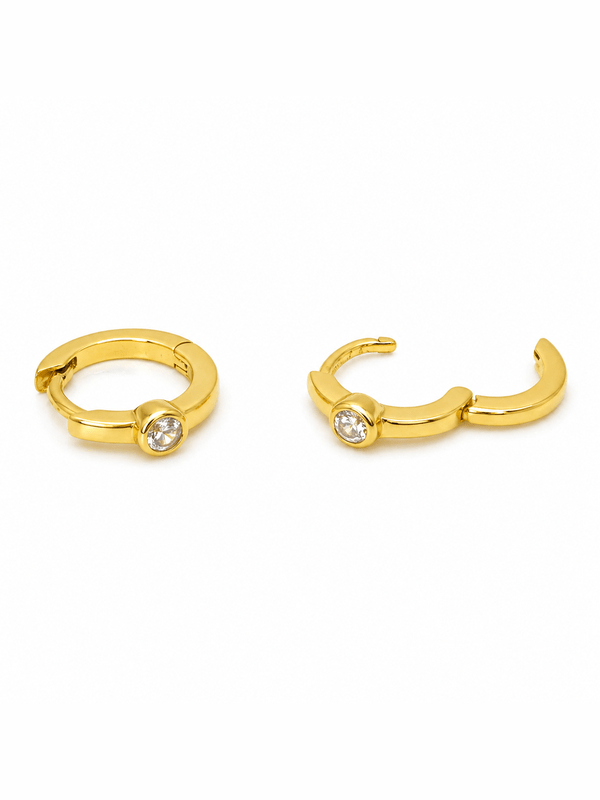 CLEARWATER HUGGIE EARRINGS