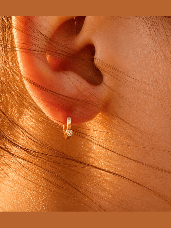 CLEARWATER HUGGIE EARRINGS