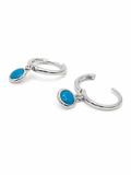 BLUE COVE HOOP EARRINGS