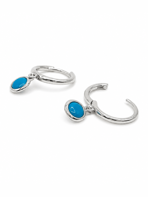 BLUE COVE HOOP EARRINGS