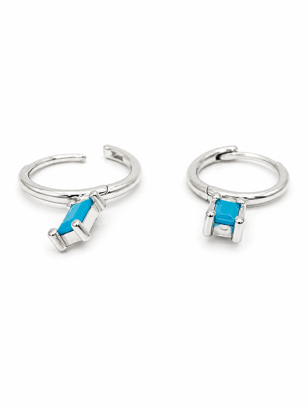AZURE CURRENT HOOP EARRINGS